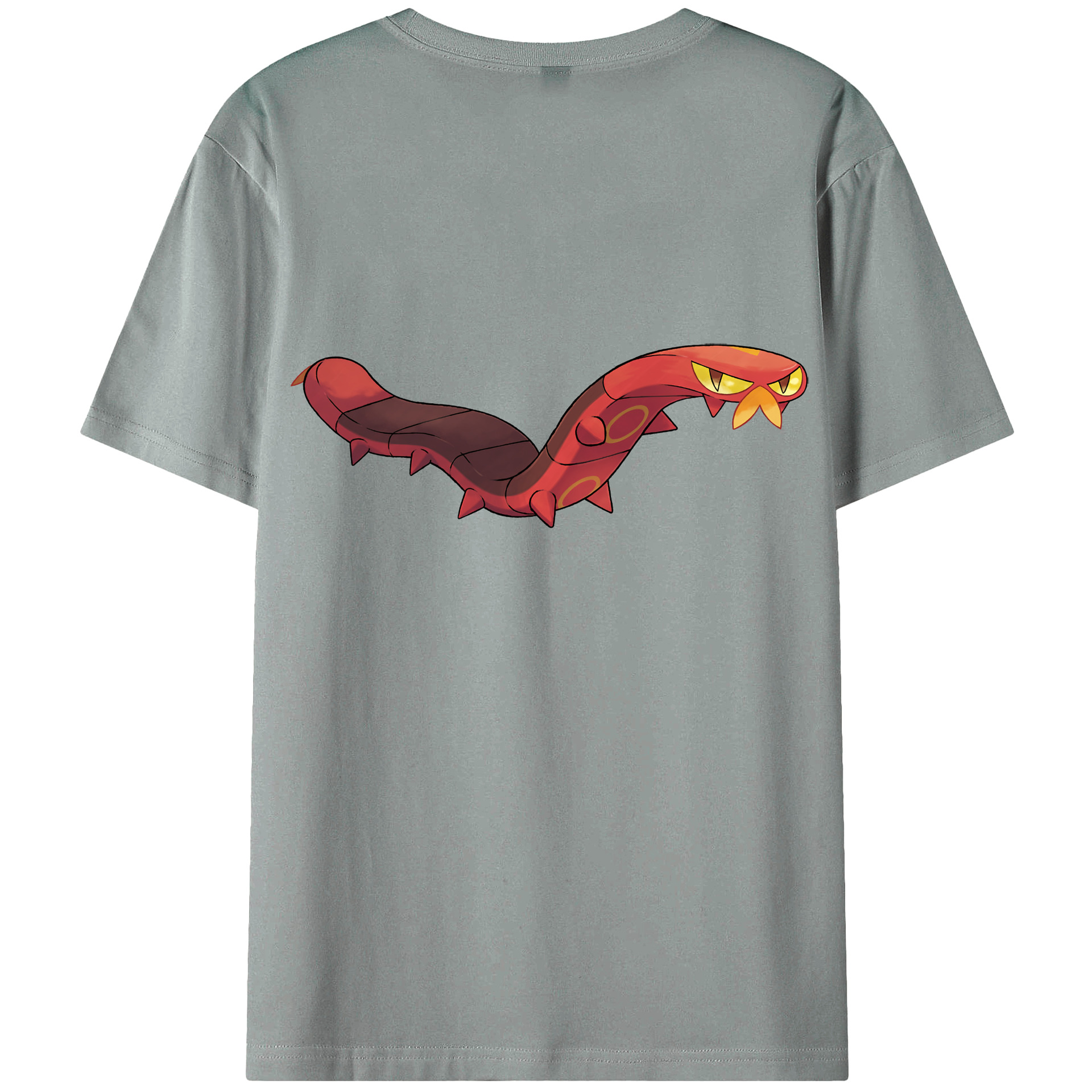 （画像用） ポケットモンスター Pokémon 綿100％ メンズ半袖Tシャツ（バックプリント） 通気性